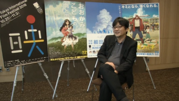 Anime director Mamoru Hosoda says he aims to surpass Japan's iconic anime director Hayao Miyazaki. (Photo captured from Reuters video)