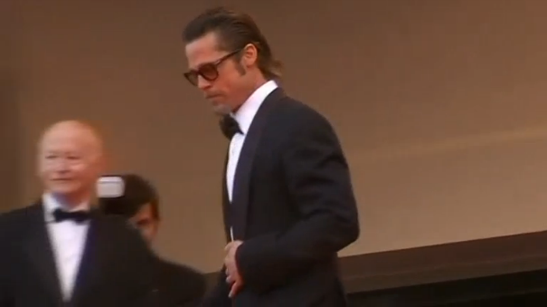 Brad Pitt is skipping the premiere of his latest project the documentary film "Voyage of Time," directed by Terrence Malick, to focus on his "family situation. (Photo captured from Reuters video)