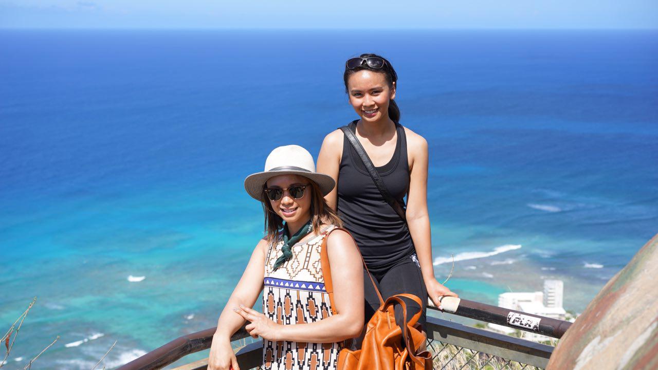 The author with her sister, Jessica