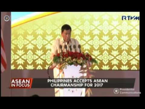 President Duterte accepts ASEAN 2017 chairmanship for the Philippines