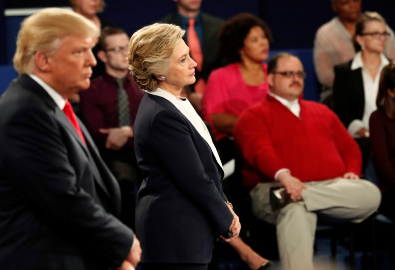 Ken Bone listens to a question for Donald Trump and Hillary Clinton. REUTERS/Rick Wilking