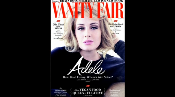 British singer Adele admits to Vanity Fair magazine that she battled depression, before and after son's birth. (Photo grabbed from Reuters video)