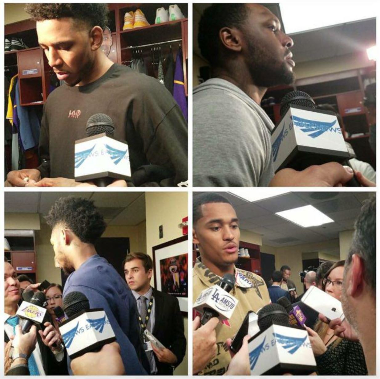 Eagle News US Bureau interviews members of the LA Lakers' team.