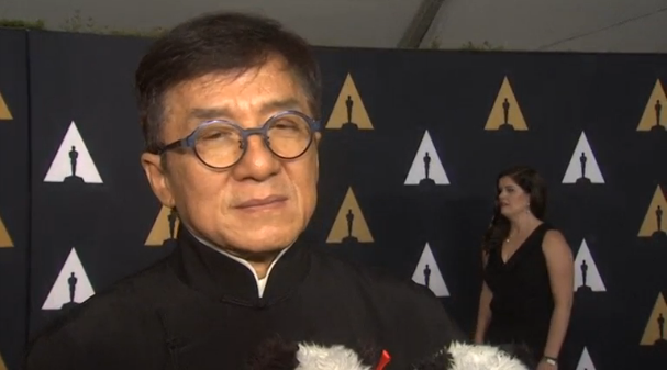 Jackie Chan honored with lifetime achievement Oscar in Hollywood. (Photo grabbed from Reuters video)
