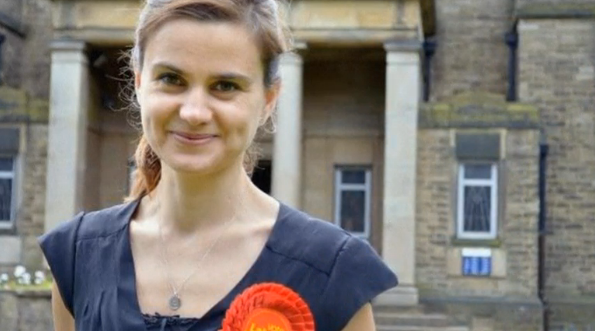 The husband and sister of murdered British member of parliament Jo Cox send message of love not hate after her killer is convicted at a London court.(photo grabbed from Reuters video)