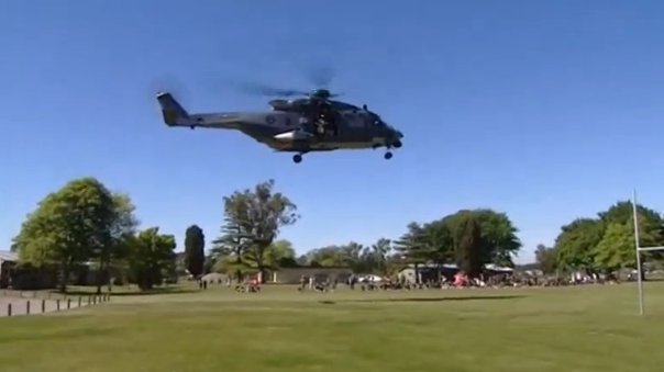New Zealand emergency services begin evacuating hundreds from the South Island town of Kaikoura, after a powerful earthquake hit the region. (Photo grabbed from Reuters video)