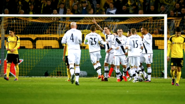 Borussia Dortmund beat Legia Warsaw 8-4 to set a new goal record for a match at the Champions League. (Photo grabbed from Reuters video)