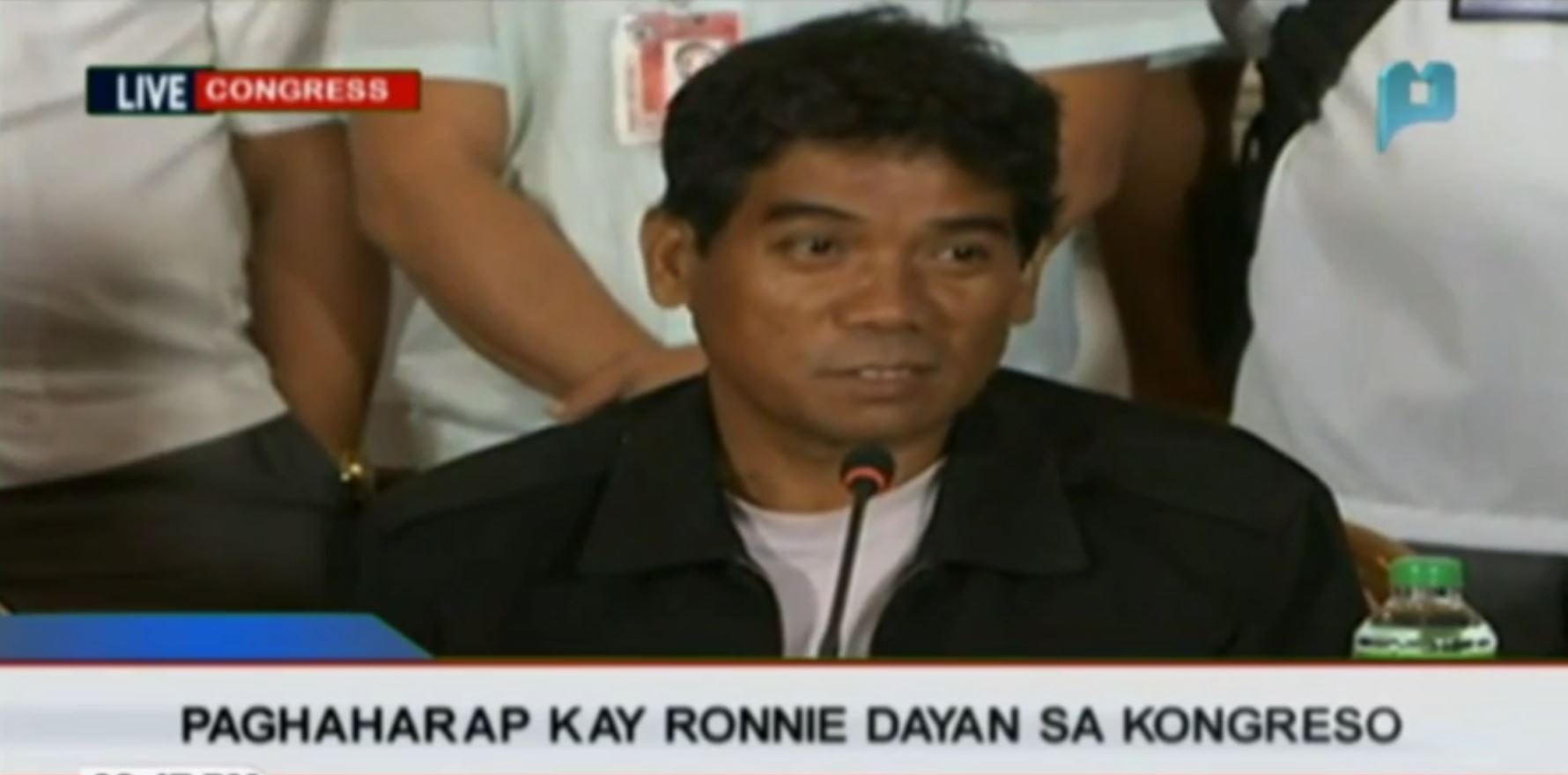 In a press conference at the House of Representatives on Tuesday night, Ronnie Dayan admits he received money from Kerwin Espinosa for then Justice Secretary Leila de Lima in 2014. (Photo grabbed from PTV 4 video)