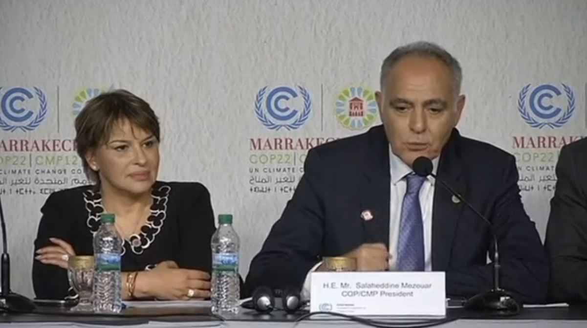 Marrakesh climate talks representatives play down Trump win impact as Fiji seeks advise in hosting the twenty third session of the Conference of the Parties (COP23) to be held next year.  (Photo grabbed from Reuters video)