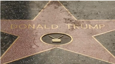 President-elect Donald Trump's Hollywood star is back the on Hollywood Walk of Fame after being vandalized last month. (Photo courtesy of Reuters video file)