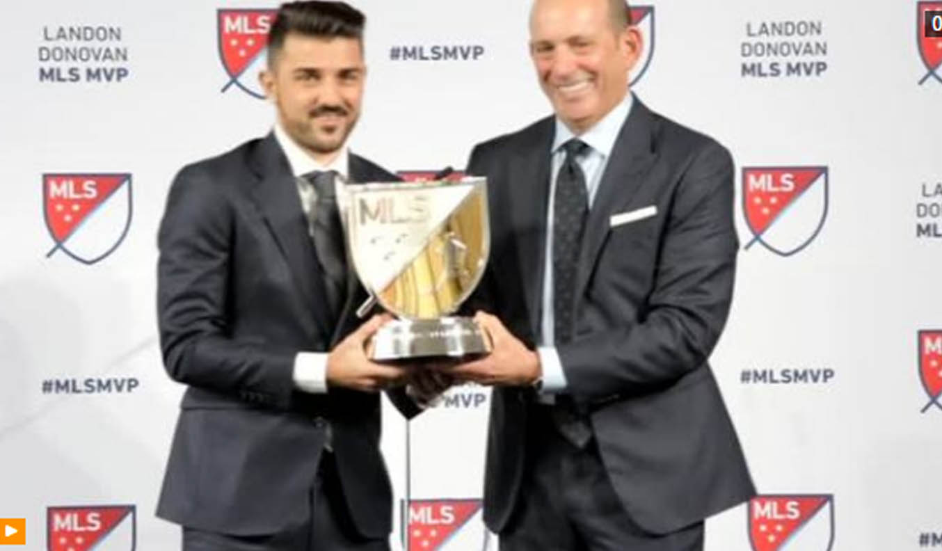 David Villa named 2016 MLS MVP after 23-goal season. (Photo courtesy to Reuters video)