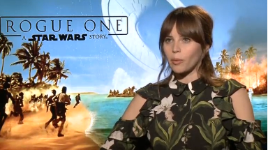 British actress Felicity Jones explains how she felt landing the lead role of Jyn Erso in 'Rogue One: A Star Wars Story' and why she had to bring out her inner 'Tiger Girl'. (Photo courtesy of Reuters video clip)