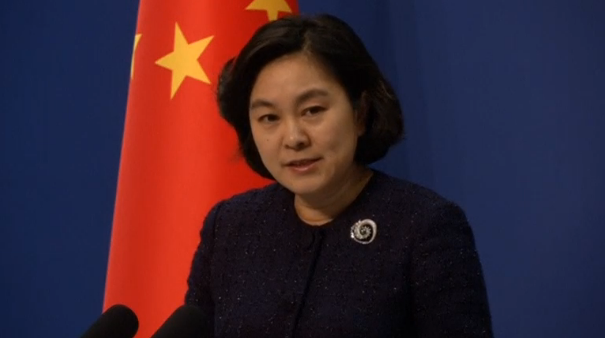 China's foreign ministry says that the Chinese and U.S. militaries are discussing the return of a U.S. underwater drone taken by a Chinese naval vessel in the South China Sea last week. (Photo grabbed from Reuters video)