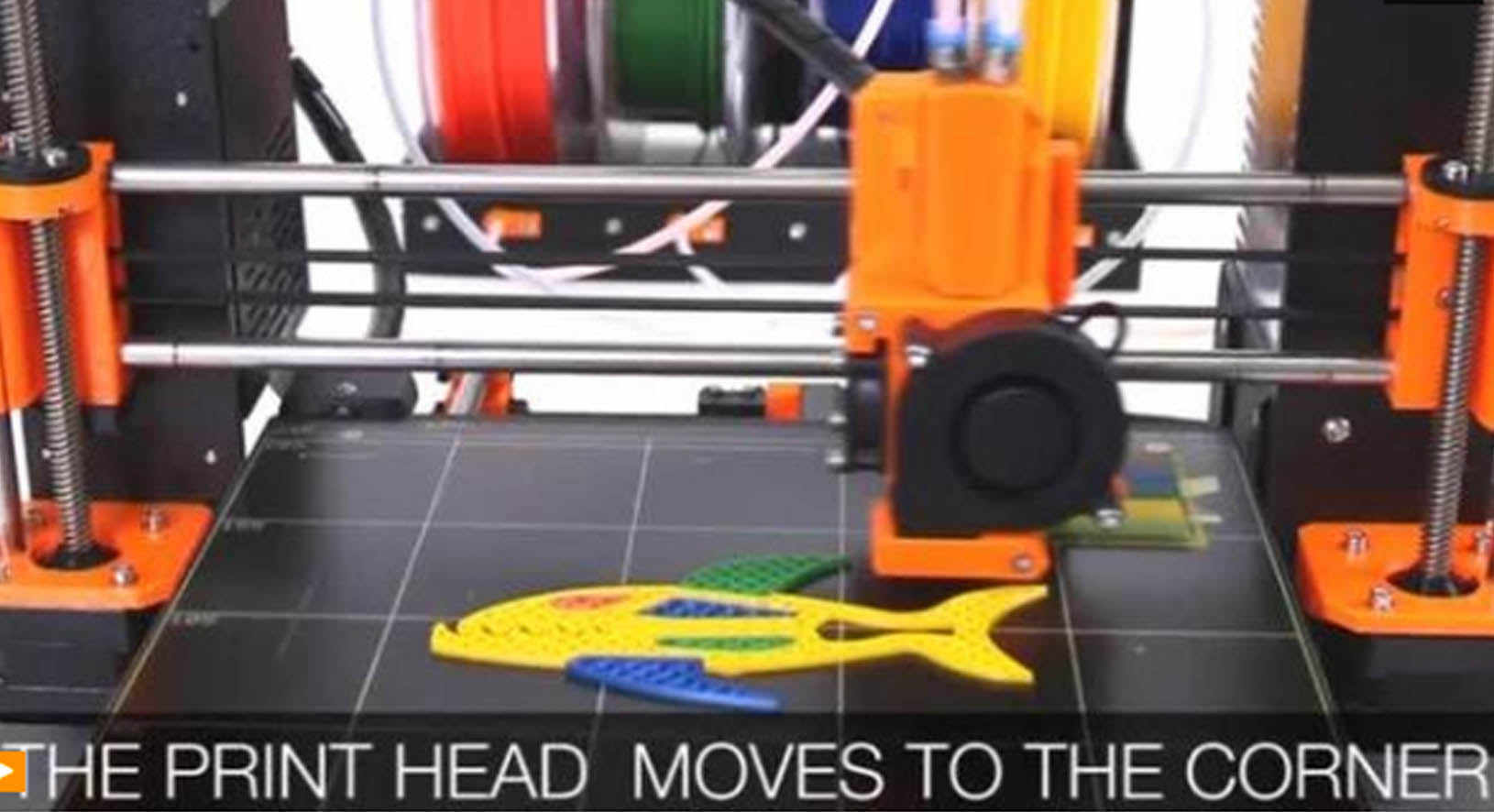 A Czech firm releases a consumer 3D printer with an innovative printing head, allowing for the use of four different materials or colours simultaneously. (Photo courtesy to Reuters video)