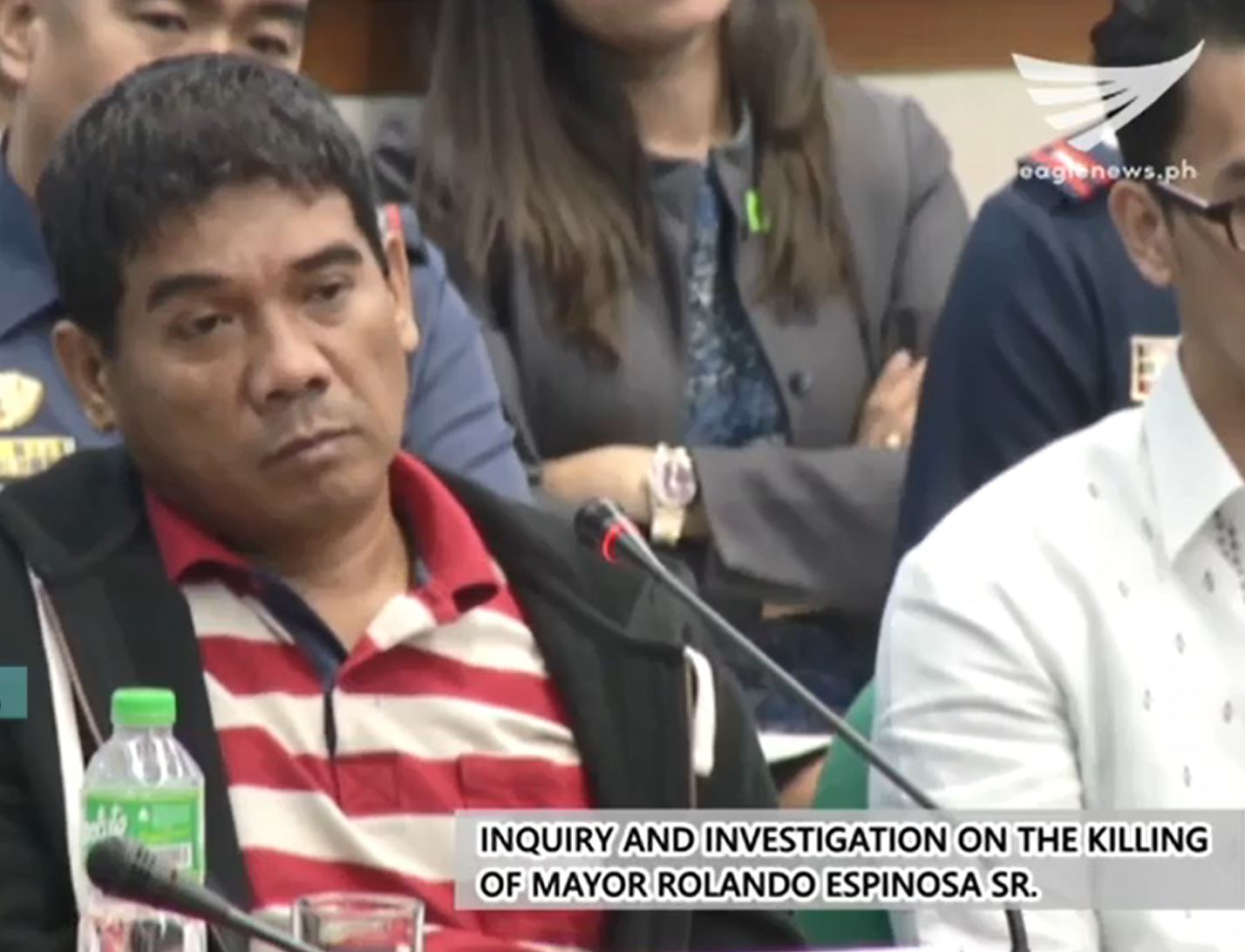 Ronnie Dayan, the controversial former driver-bodyguard and lover of Senator Leila De Lima, appears at the Senate inquiry for the first time on Monday, December 5, 2016) (Eagle News Service)