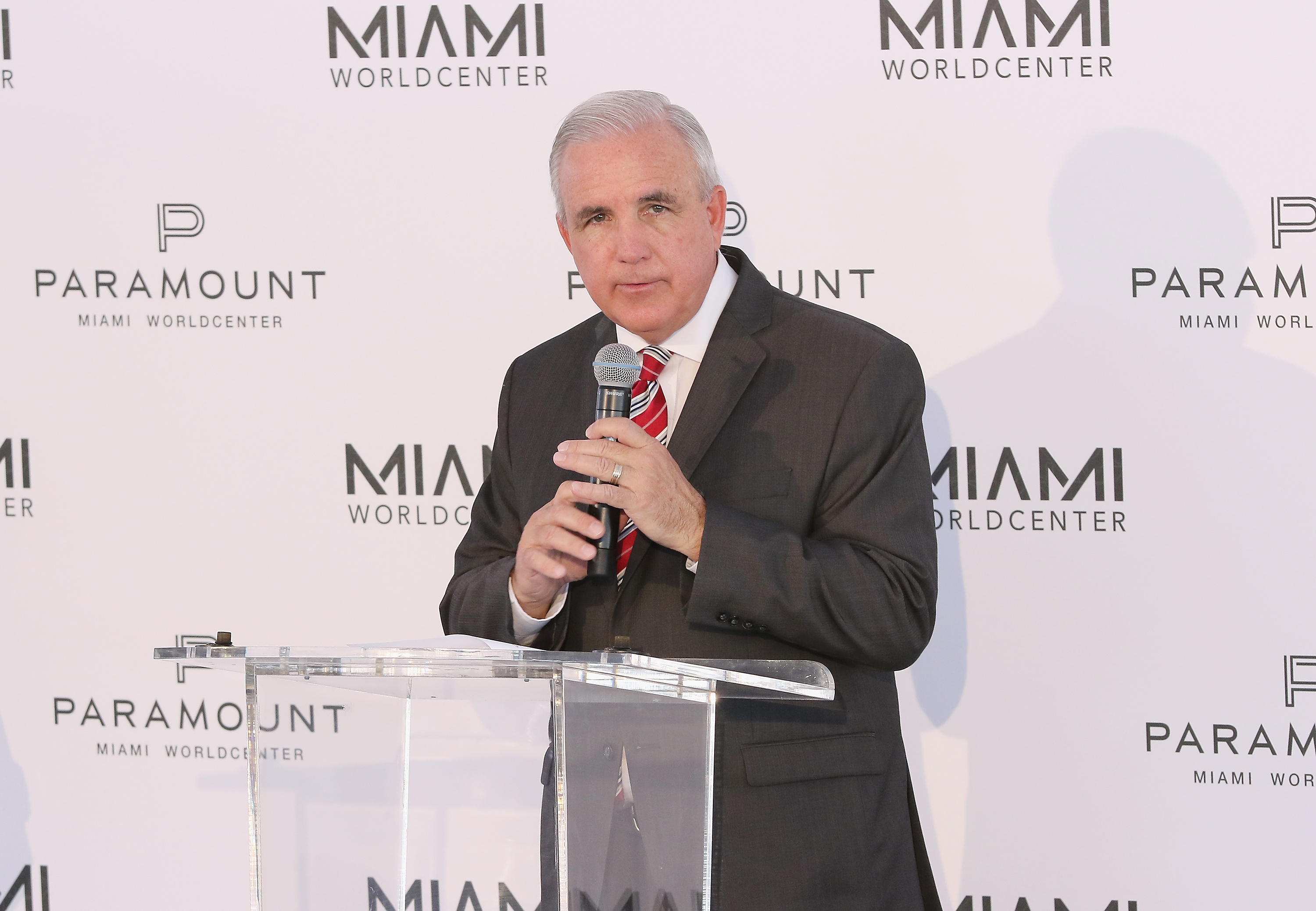 MIAMI, FL - MARCH 03: Miami Dade County Mayor Carlos Gimenez is seen at the Miami Worldcenter & Paramount Groundbreaking Ceremony on March 3, 2016 in Miami, Florida.   Alexander Tamargo/Getty Images for World Satellite Television News/AFP