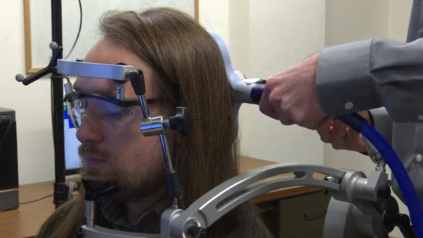 Scientists at the University of Washington in Seattle are experimenting with how the human brain can work in a virtual reality environment using only direct brain stimulation, rather than traditional sensory signals via sight, hearing or touch.(photo grabbed from Reuters video)