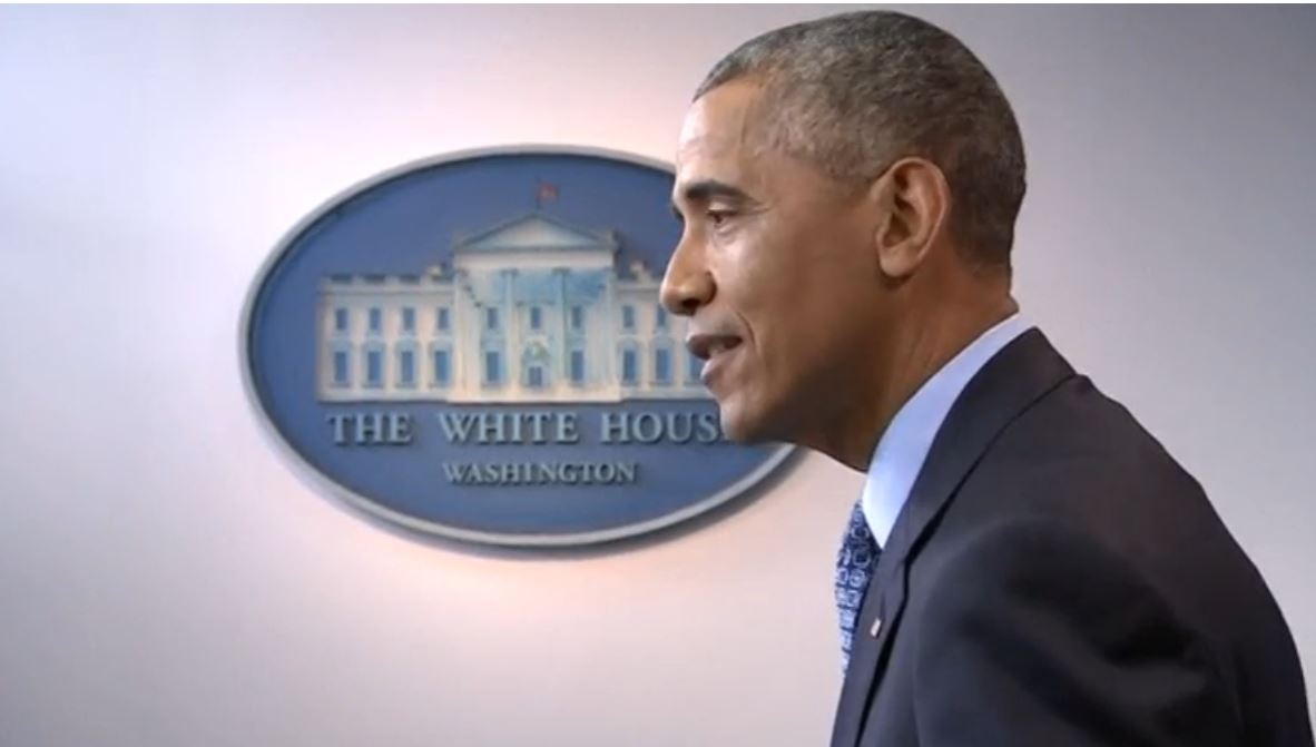 Barack Obama says during his final news conference as president that it is "appropriate' for President-elect Donald Trump to go forward with his own vision and values. (Photo grabbed from Reuters video)