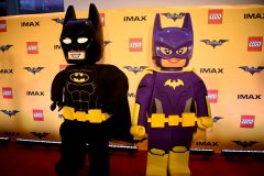 NEW YORK, NY - FEBRUARY 09: Action Figures and Statues of "The Lego Batman Movie" on display for the New York Screening at AMC Loews Lincoln Square 13 on February 9, 2017 in New York City. Dave Kotinsky/Getty Images/AFP