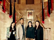 Representatives of Eagle Broadcasting Corporation's Washington DC Bureau met with Vice Consul and Third Secretary Darell Artates of the Philippine Embassy’s Public Diplomacy section (3rd from left) to discuss how EBC can help to better inform the Filipino communities abroad about services and outreach missions available to them. (In the photo from left, EBC Washington DC Associate Producer Kristine Mariano,  EBC Washington DC Bureau chief Ace Ramirez, Philippine embassy Vice Consul and Third Secretary Darell Artates, and EBC Washington DC executive producer Eliza Gonzales-Manglicmot.) Eagle News Service