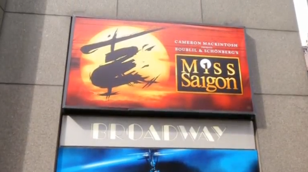 "Miss Saigon" star says the play's themes of "empathy, strength, resolve and love" are especially relevant today. (Photo grabbed from Reuters video)
