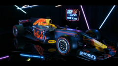 First glimpse of RB13, the car thought most likely to challenge Mercedes dominance this season(photo grabbed from Reuters video)