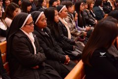 Missionary nuns of the Roman Catholic Church, attend the Iglesia Ni Cristo evangelical mission held at the INC's local congregation in Rome, Italy on Saturday, February 18, 2017. (Eagle News Service)
