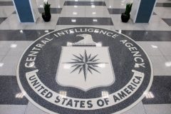 (FILES) This file photo taken on August 13, 2008 shows the seal of the Central Intelligence Agency (CIA) in the lobby of CIA Headquarters in Langley, Virginia. The CIA can turn your TV into a listening device, bypass popular encryption apps, and possibly control your car, according to a trove of alleged documents from the US spy agency released on March 7, 2017 by WikiLeaks. The group posted nearly 9,000 documents it said were leaked from the Central Intelligence Agency, in what it described as the largest-ever publication of secret intelligence materials. / AFP PHOTO / AFP FILES / SAUL LOEB