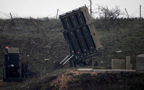 A general view taken on March 17, 2017 shows Israel's Iron Dome defence system, designed to intercept and destroy incoming short-range rockets and artillery shells, deployed in the Israeli-occupied Golan Heights near the Israel-Syria border on March 17, 2017. Israeli warplanes struck several targets in Syria, prompting retaliatory missiles launches, in the most serious incident between the two countries since the Syrian civil war began six years ago. / AFP PHOTO / JALAA MAREY