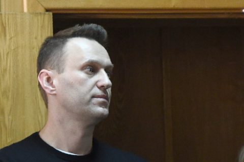 Kremlin critic Alexei Navalny, who was arrested during March 26 anti-corruption rally, attends a hearing at a court in Moscow on March 27, 2017. Russian opposition leader Alexei Navalny was sentenced to 15 days behind bars and fined Monday after he and more than 1,000 other demonstrators were detained at an anti-corruption protest in Moscow that was branded a "provocation" by the Kremlin. / AFP PHOTO / Vasily MAXIMOV
