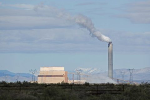 DELTA, UT - MARCH 28: The coal-fired Intermountain Power Plant is seen on March 28, 2016 outside Delta, Utah. The IPP generates more then 13 million megawatt hours of coal-fired energy each year to Utah and Southern California. George Frey/Getty Images/AFP