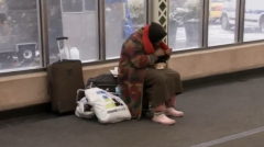 New York mayor reveal plans to open 90 new shelters as city officials struggle to get a handle on homelessness.(photo grabbed from Reuters video)