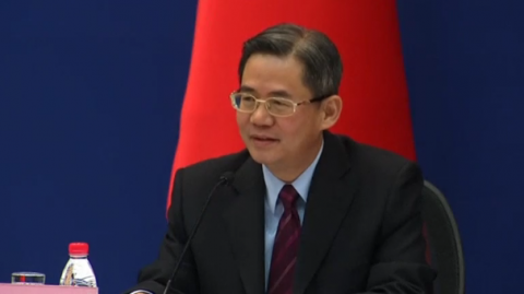 China does not have any policy to devalue its currency to promote exports, Vice Foreign Minister Zheng Zeguang says , ahead of President Xi Jinping's first meeting with U.S. President Donald Trump.(photo grabbed from Reuters video)