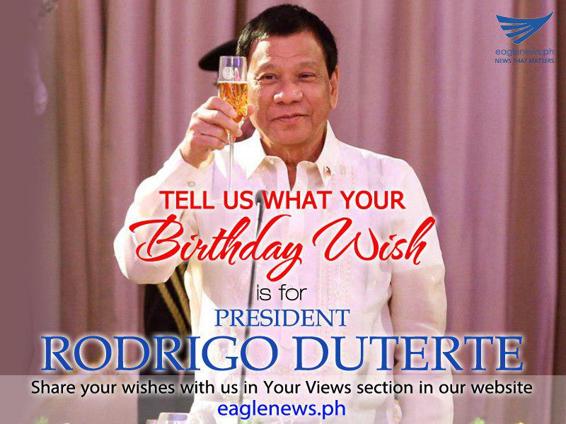 Today, President Rodrigo Duterte turns 72. Tell us all your birthday