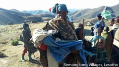 One of the beneficiaries of the Church of Christ Aid to Humanity in Lesotho. (Eagle News Service)