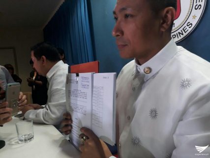 Magdalo representative presents impeachment complaint vs Duterte
