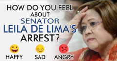 poll question on senator de lima