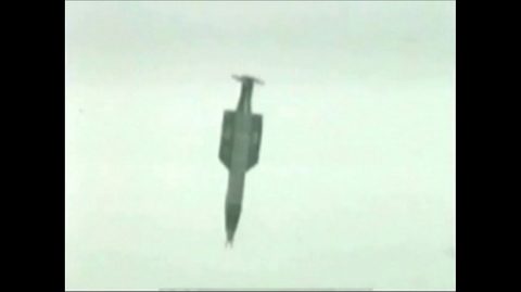 (FILES) A video grab from 2003 file footage courtesy the US Air Force (USAF) shows a GBU-43/B Massive Ordnance Air Blast bomb prototype moments before impact at a test site at Eglin Air Force Base in Florida. The US military on April 13, 2017 dropped what is considered to be the largest non-nuclear bomb on an Islamic State complex in Afghanistan, the Pentagon said. The GBU-43/B Massive Ordnance Air Blast bomb hit a "tunnel complex" in Achin district in Nangarhar province, US Forces Afghanistan said in a statement. / AFP PHOTO / US AIR FORCE / Handout / RESTRICTED TO EDITORIAL USE - MANDATORY CREDIT "AFP PHOTO / US AIR FORCE" - NO MARKETING NO ADVERTISING CAMPAIGNS - DISTRIBUTED AS A SERVICE TO CLIENTS == NO ARCHIVE