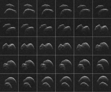 This NASA image obtained April 19, 2017 shows a movie of asteroid 2014 JO25 generated using radar data collected by NASA's Goldstone Solar System Radar in California's Mojave Desert. An asteroid stretching 650 metres (2,000 feet) across is on track to whoosh past Earth on April 19, 2017 at a safe -- but uncomfortably close -- distance, according to astronomers."Although there is no possibility for the asteroid to collide with our planet, this will be a very close approach for an asteroid this size," NASA's Jet Propulsion Laboratory said in a statement.Dubbed 2014-JO25, the asteroid will come within 1.8 million kilometres (1.1 million miles) of Earth, less than five times the distance to the Moon.  / AFP PHOTO / NASA/JPL-CALTECH / Handout / RESTRICTED TO EDITORIAL USE - MANDATORY CREDIT AFP PHOTO / NASA/JPL/-CALTECH /GSSR- NO MARKETING - NO ADVERTISING CAMPAIGNS - DISTRIBUTED AS A SERVICE TO CLIENTS