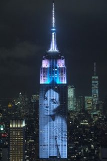 NEW YORK, NY - APRIL 19: A view of The Empire State Building during Harper's BAZAAR 150th Anniversary Event presented with Tiffany & Co at The Rainbow Room on April 19, 2017 in New York City. Dimitrios Kambouris/Getty Images for Harper's BAZAAR/AFP