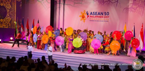A performance at the opening ceremony of the 30th ASEAN Summit held at the PICC in Manila. (Photo courtesy Jaimar Orosa/New Era University)