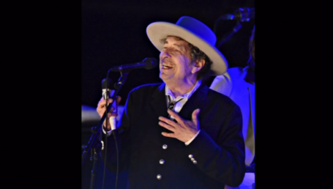 Mystery surrounds Bob Dylan's reception of his Nobel literature prize in Sweden.(photo grabbed from Reuters video)