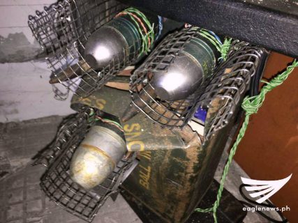 The IED that has an explosive capacity of three grenades and more. It was found inside an elevated secret room behind what appeared to be a locked window.