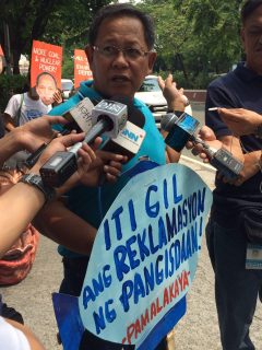 Fernando Hicap, Pamalakaya chair./Judith Llanera/Eagle News