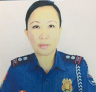 Supt. Cristina Nobleza, the arrested lady police officer who was allegedly romantically linked to an Abu Sayyaf member. 