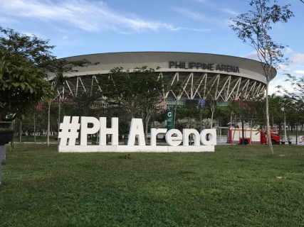 The magnificent 55,000 seater Philippine Arena in Bocaue, Bulacan has become a tourist attraction for the Philippines. (Photo courtsesy Philippine Arena official facebook page) 