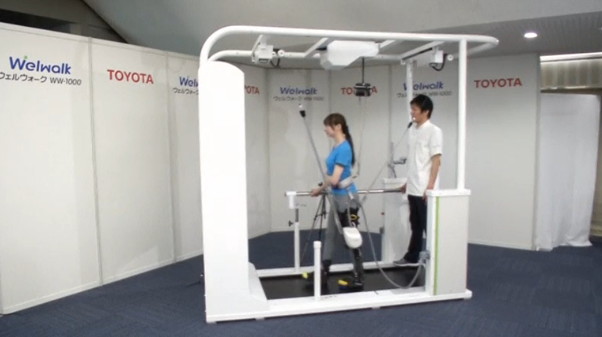 Japan's Toyota Motors Corporation launches rehabilitation robot rental service. (Photo grabbed from Reuters video)