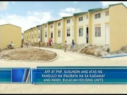 AFP at PNP, susundin ang atas ng Pangulo na ipaubaya na sa KADAMAY ang Pandi, Bulacan housing units