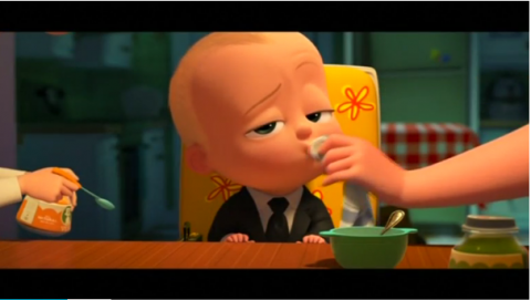 Fox and DreamWorks Animation's "The Boss Baby" edges out "Beauty and the Beast" for the top spot at the U.S. weekend.(photo grabbed from Reuters video)