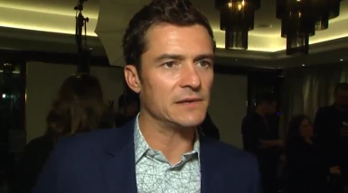 Actor Orlando Bloom attended a special screening in London of his film 'Unlocked' on Tuesday (April 25). Photo grabbed from Reuters video file.